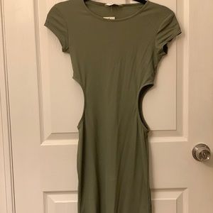 Miss Selfridge Olive Green Dress Size US 4